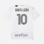 Günstige Fußballtrikots AC Mailand Rafael Leao 10 Kinder Auswärtstrikot 2023-24 Kurzarm